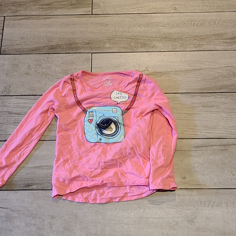 🍁Carters camera girls long sleeve tee🍦